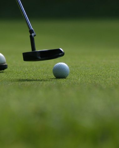 person playing golf